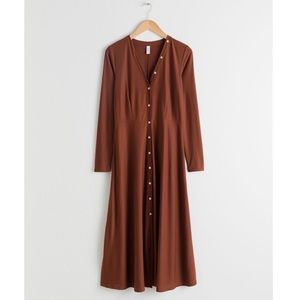 & Other Stories Button Down Midi Dress